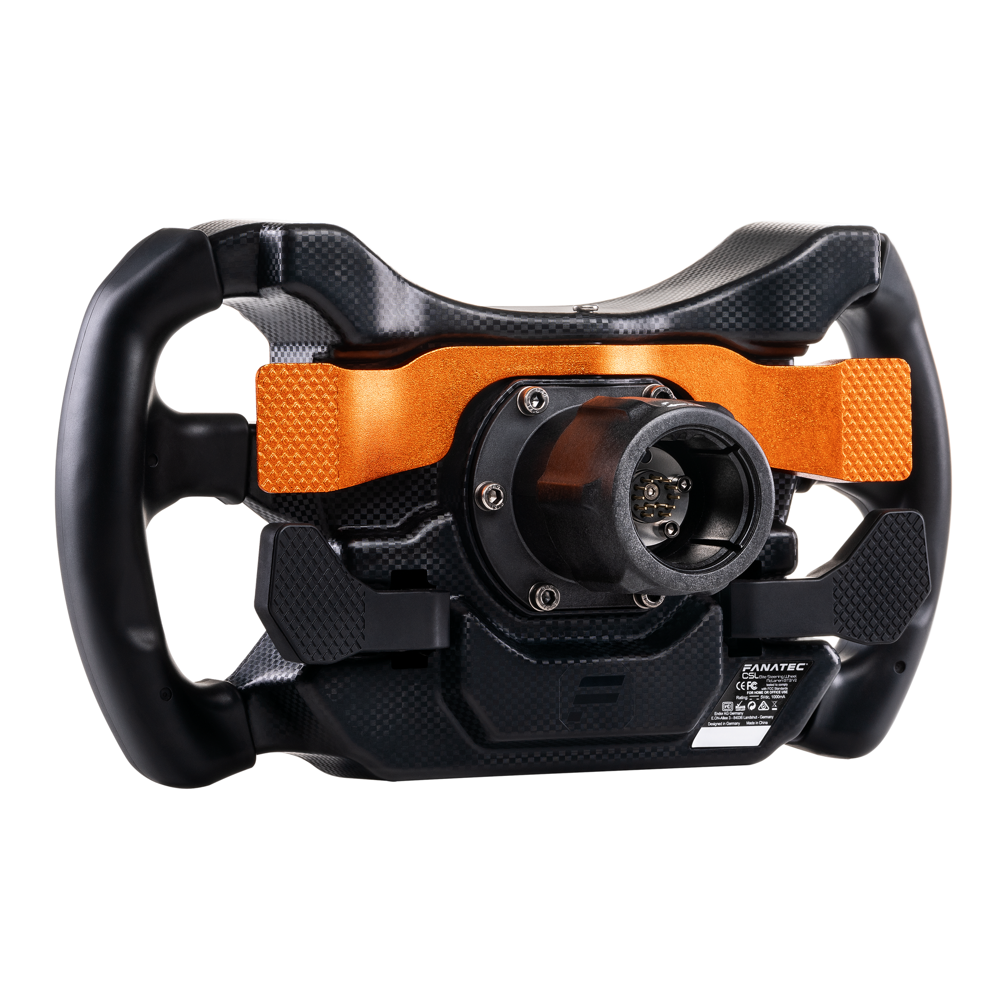 CSL Elite Steering Wheel McLaren GT3 V2 + QR2 Pro Wheel-side
